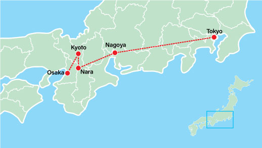 Anime Japan Tour | Golden Route Map