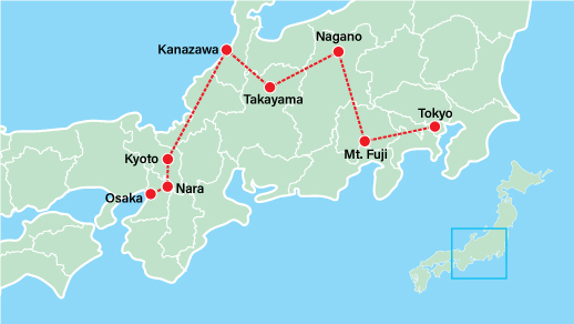 Takayama Festival Tour Map